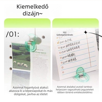 Deli PP-5855 TA867-04 műanyag átlátszó dokumentum-mappa klipsz 28 mm