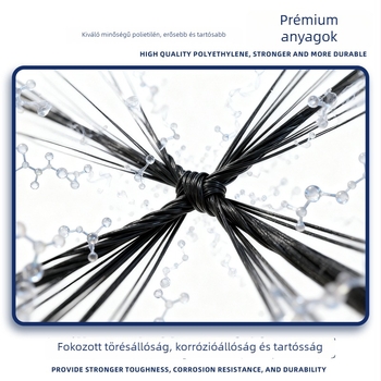 Testreszabott Standard Tenisz Háló — Polietilén, csomós vagy csomó nélküli, kis szemek, 5 rétegű átfedő, megerősített szövésű háló