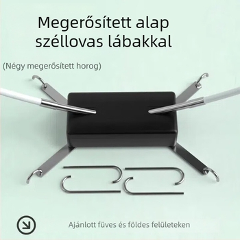 Bádminton hálókeret – hordozható, összecsukható, beltéri és kültéri használatra, egyszerű összeszerelés, tartós edzésekhez