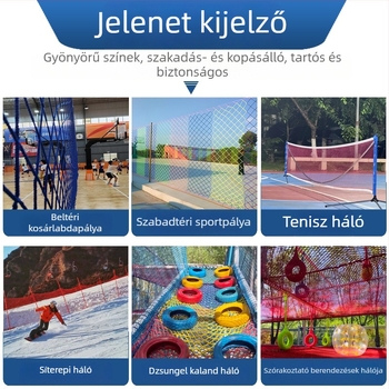 Sportvédő háló futballpályákhoz, golfpályákhoz, síterepekhez és teniszpályákhoz