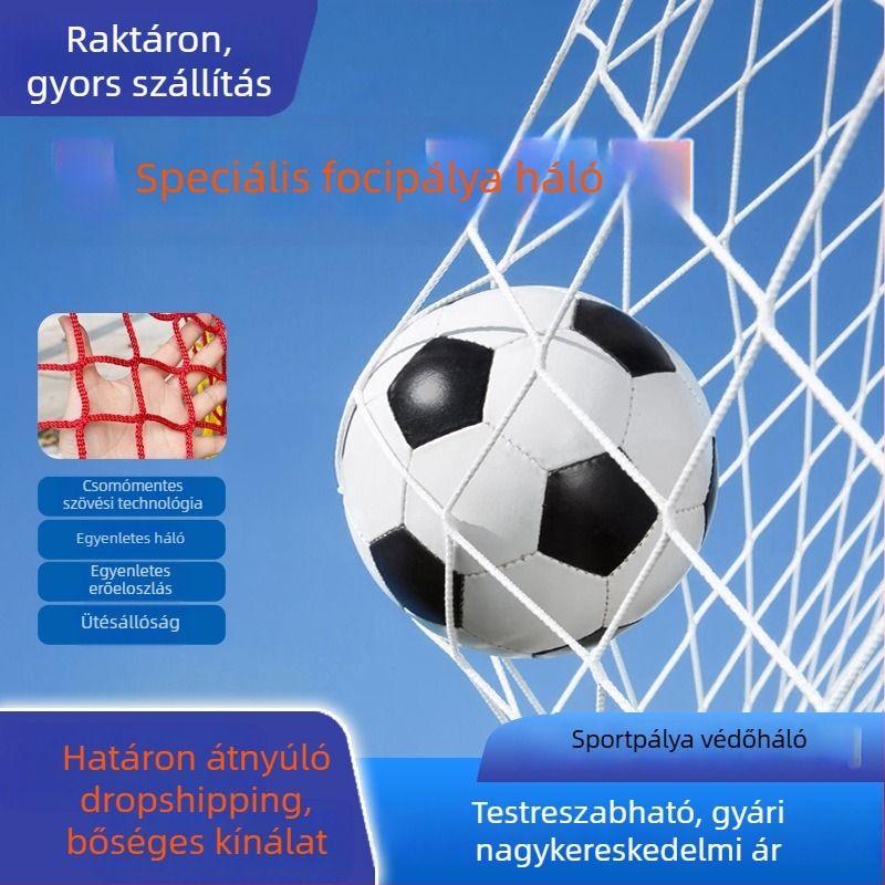 Sportvédő háló futballpályákhoz, golfpályákhoz, síterepekhez és teniszpályákhoz