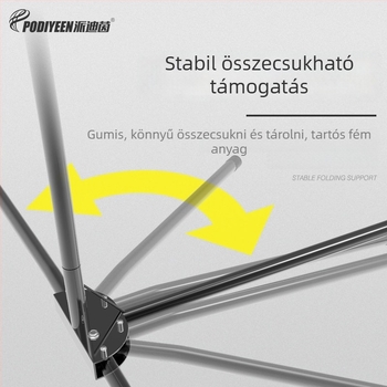 Hordozható tollaslabda hálóállvány — állítható magasság, kompatibilis tollaslabda, röplabda, tenisz, pickleball és futball hálókkal; Tetoron poliészter kötés nélküli háló, sűrű szemek, 600D Oxford él