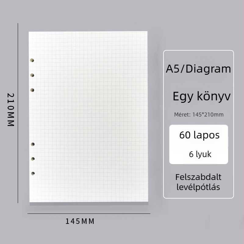 Jegyzetfüzet levehető kötőrésszel, textilborító, 50 g/m² papír, 50–100 oldal