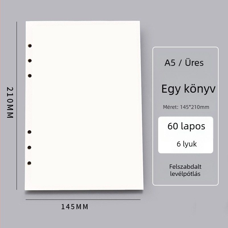 Jegyzetfüzet levehető kötőrésszel, textilborító, 50 g/m² papír, 50–100 oldal