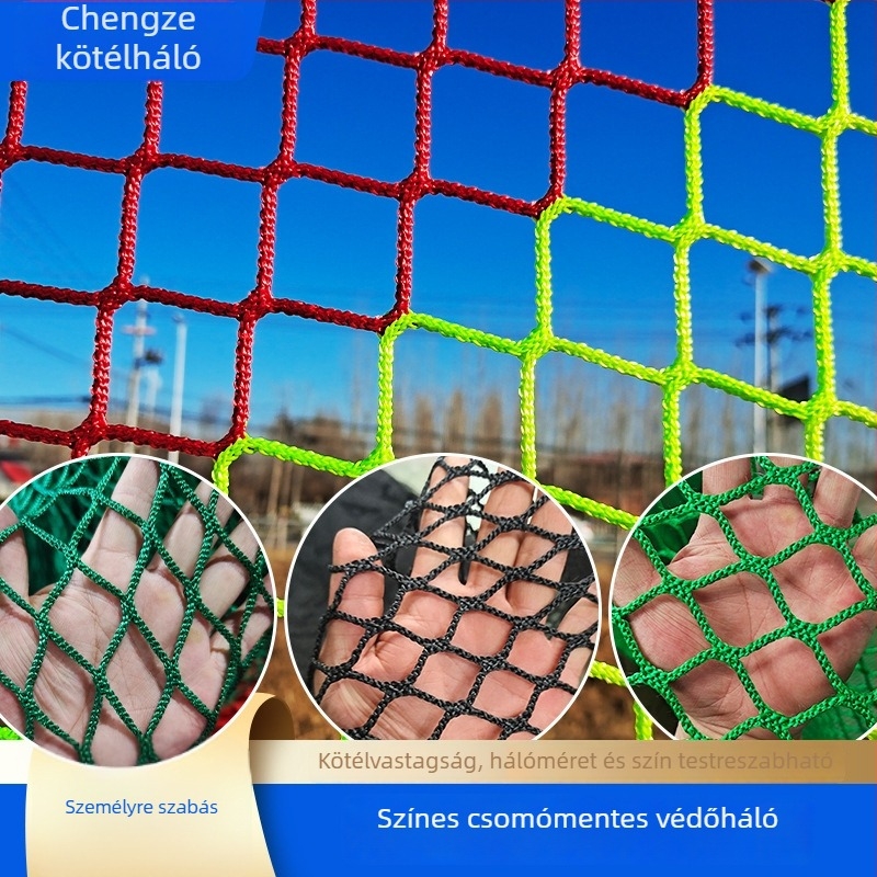 Prosperity Sports csomómentes PE háló, 659-es modell, védő háló teniszpálya elkülönítésére és játszótéri kerítéshez