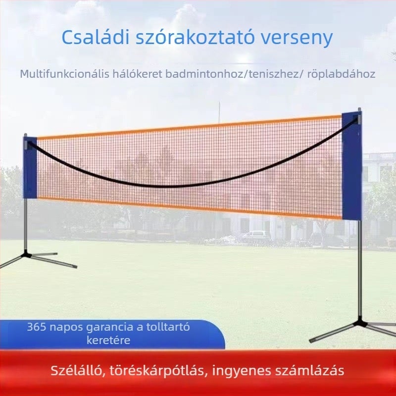 Tollaslabda háló beltéri versenyhez, összecsukható hordozható keret, Lamination márka, testre szabható, alkalmas asztaliteniszhez és tollaslabdához