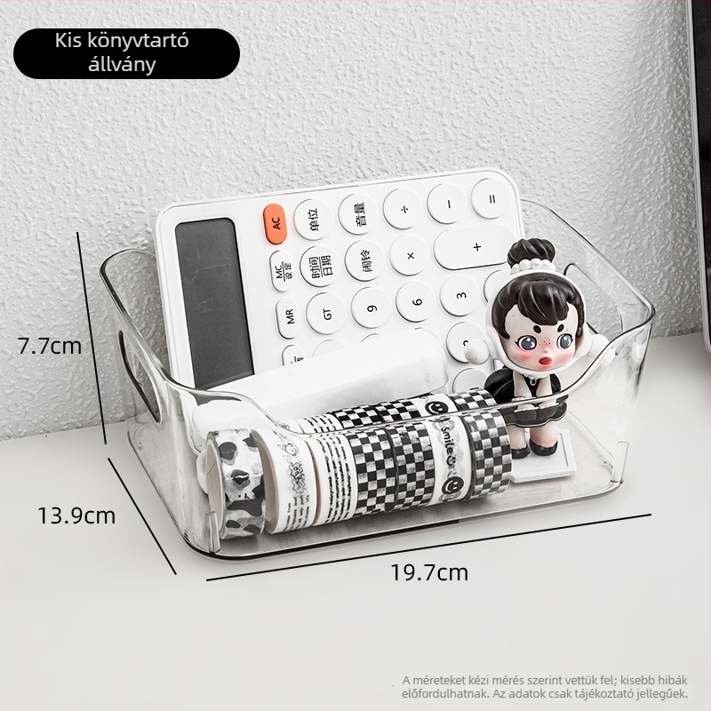 Asztali tároló doboz – Átlátszó PET, 18L, duopai márka, Modern minimalist stílus