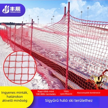 Sípark kerítésháló – PE magas sűrűségű védőháló sípályákhoz és stadionokhoz