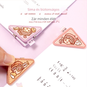 Add more márkájú sarok- és élcsipesz papírokhoz, műanyag, háromszög alakú klipek