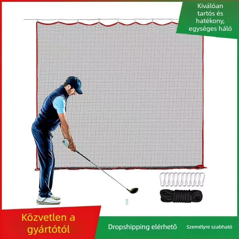 Aoyujian golf gyakorló háló – nejlon anyagú háló, logó nyomtatás elérhető, testreszabás