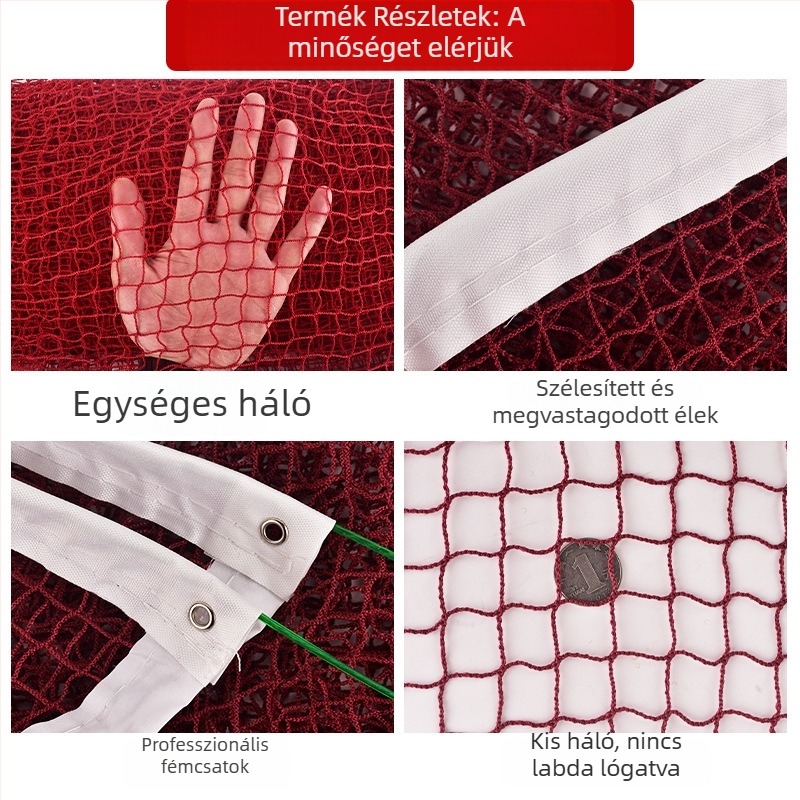 Chengmei Tollaslabda háló, hordozható, nylon/poliészter, testreszabható feldolgozás, alkalmas tollaslabdára, tenisre és más labdajátékokra