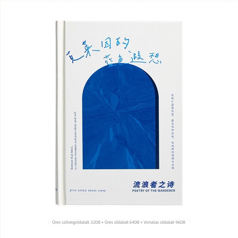 Jegyzetfüzet Qingheji – retro stílus, Forest papír, 80 g, 100 oldal