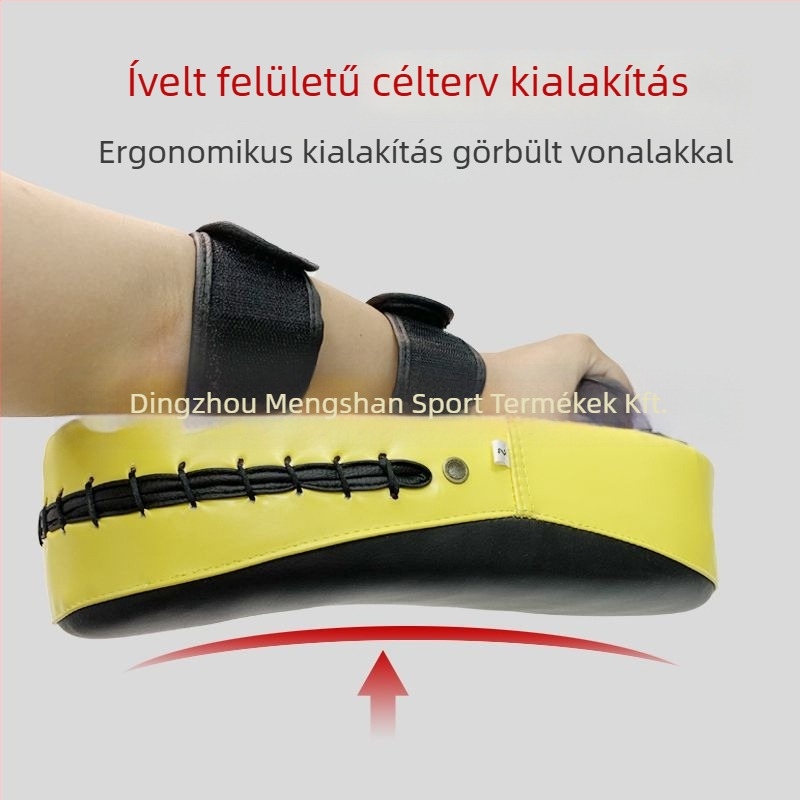 Ívelt célpont edzéshez – PU anyag, modell 40, tömeg 400 g, függőleges kivitel, alkalmas sanda, ökölvívás, Muay Thai és Taekwondo edzésére