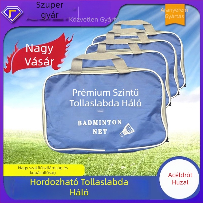 Hordozható nylon badminton háló, versenyképes kategória, standard háló, testreszabható feldolgozás, Ray Wins márka