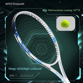 Witess/Witness Teniszütő W5130 – teljes szénszálas vázas, súly 95–100 g, fogantyú G-4, közvetlen ütés, fejlett edzésekhez