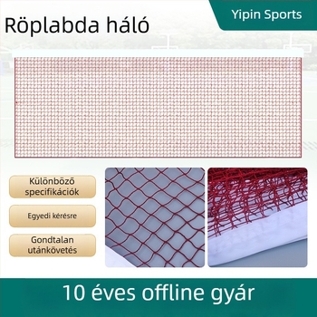Badmintonháló beltéri és kültéri használatra – hordozható, tartós polipropilén háló, élek nylonzsinórral vagy acélzsinórral, állítható hosszúság