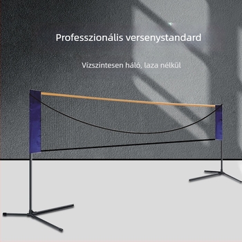 Hordozható tollaslabda hálóoszlop állvány, összecsukható és szétszerelhető; Wind márka; alkalmas tollaslabda és tenisz; testreszabás lehetséges