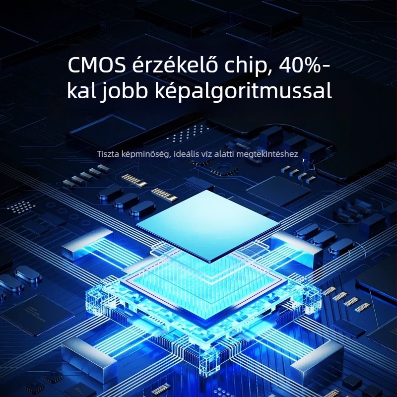 P300 horgász alatti kamera — IP68 vízálló, 2 MP felbontás, 60° látómező, LED világítás