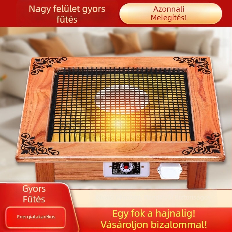 Lábmelegítő az asztal alatt, energiatakarékos otthoni használatra
