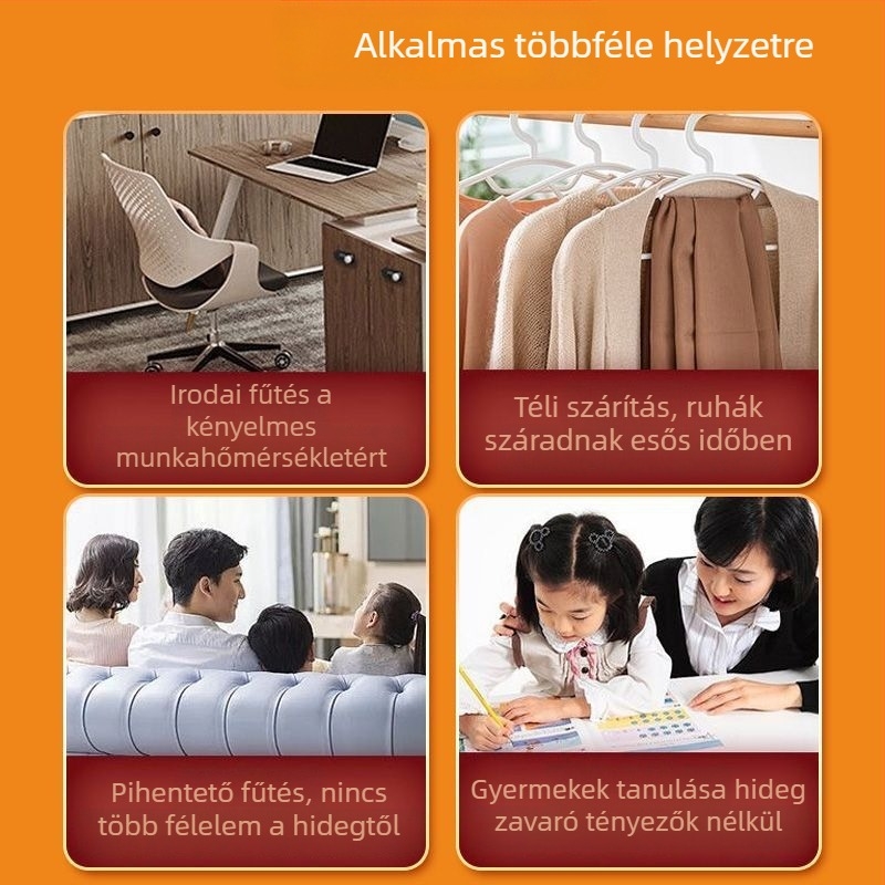 Lábmelegítő az asztal alatt, energiatakarékos otthoni használatra