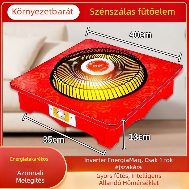 Lábmelegítő az asztal alatt, energiatakarékos otthoni használatra