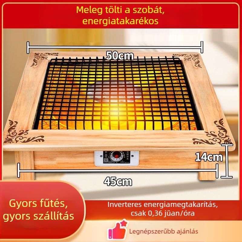 Lábmelegítő az asztal alatt, energiatakarékos otthoni használatra