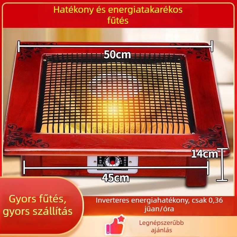 Lábmelegítő az asztal alatt, energiatakarékos otthoni használatra