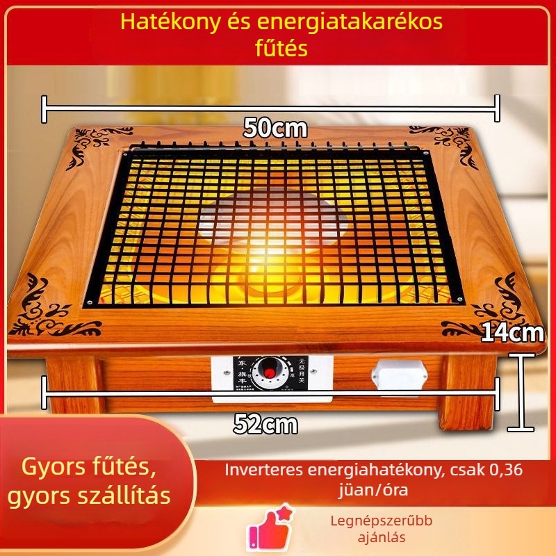 Lábmelegítő az asztal alatt, energiatakarékos otthoni használatra
