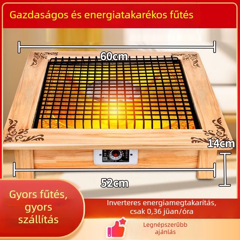Lábmelegítő az asztal alatt, energiatakarékos otthoni használatra