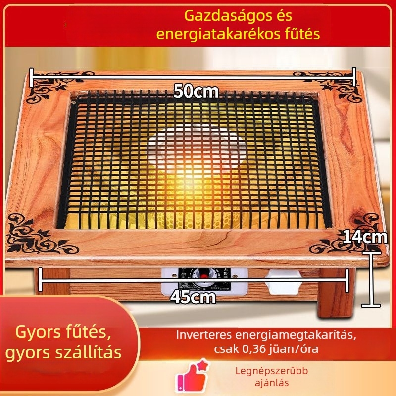 Lábmelegítő az asztal alatt, energiatakarékos otthoni használatra