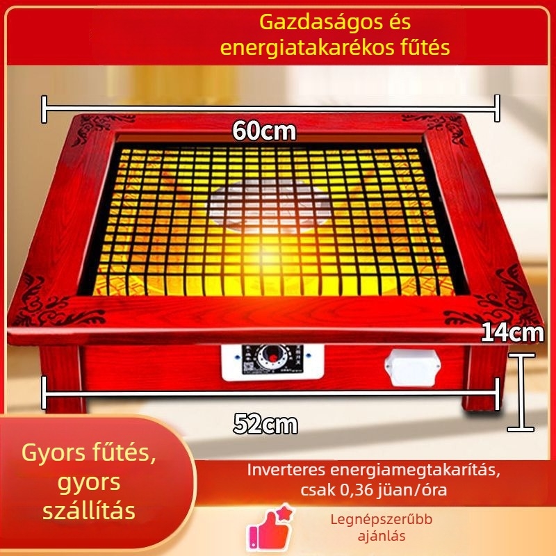 Lábmelegítő az asztal alatt, energiatakarékos otthoni használatra