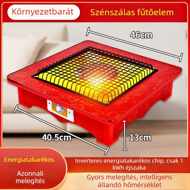 Lábmelegítő az asztal alatt, energiatakarékos otthoni használatra
