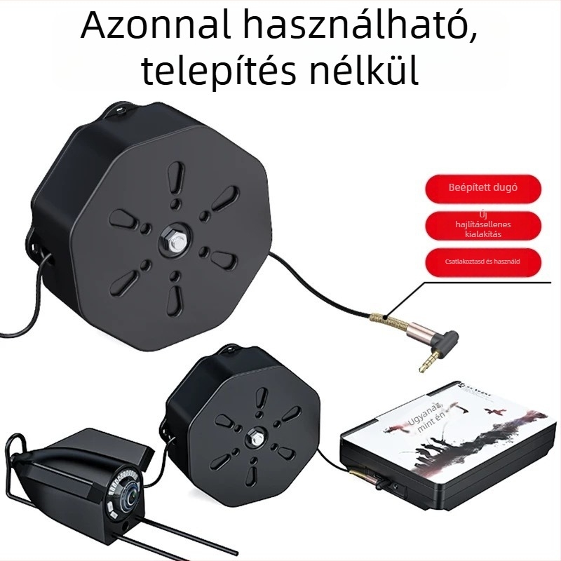 Tengeralatti HD horgász kamera vizuális nézettel, DC 10–18V tápegység, 0,6–500 m mélység