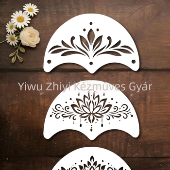 DIY rajzasztal üreges sablonnal gyerekek arcának festéséhez – kézzel készített kreatív festőeszköz, PET anyag, modell SJX-190