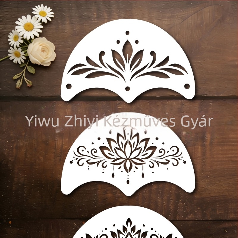 DIY rajzasztal üreges sablonnal gyerekek arcának festéséhez – kézzel készített kreatív festőeszköz, PET anyag, modell SJX-190