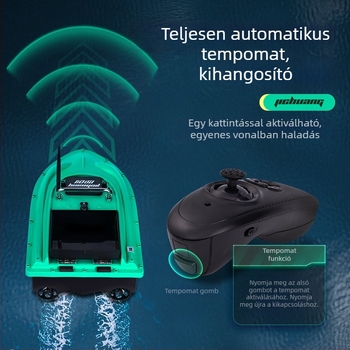 GPS horgászcsónak automata visszatéréssel, távirányítással, horogszállítással, hosszú dobással, hálóhúzással és nagy teljesítményű halérzékelővel