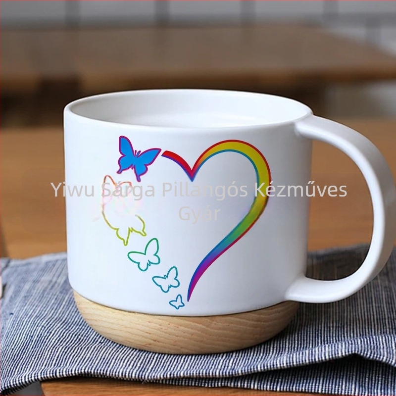 Gyerekeknek készült DIY sablon – szív és pillangó üreges mintával, PET anyagú graffiti tábla, SJX-164