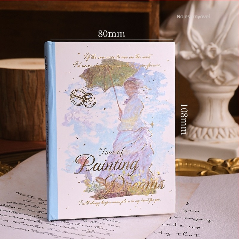 Chengpin jegyzetfüzet, nosztalgikus retro stílus, Dream Time sorozat (180 oldal, belső papír 100 g, belső anyag: nyers fa pulp, fedő: papír)