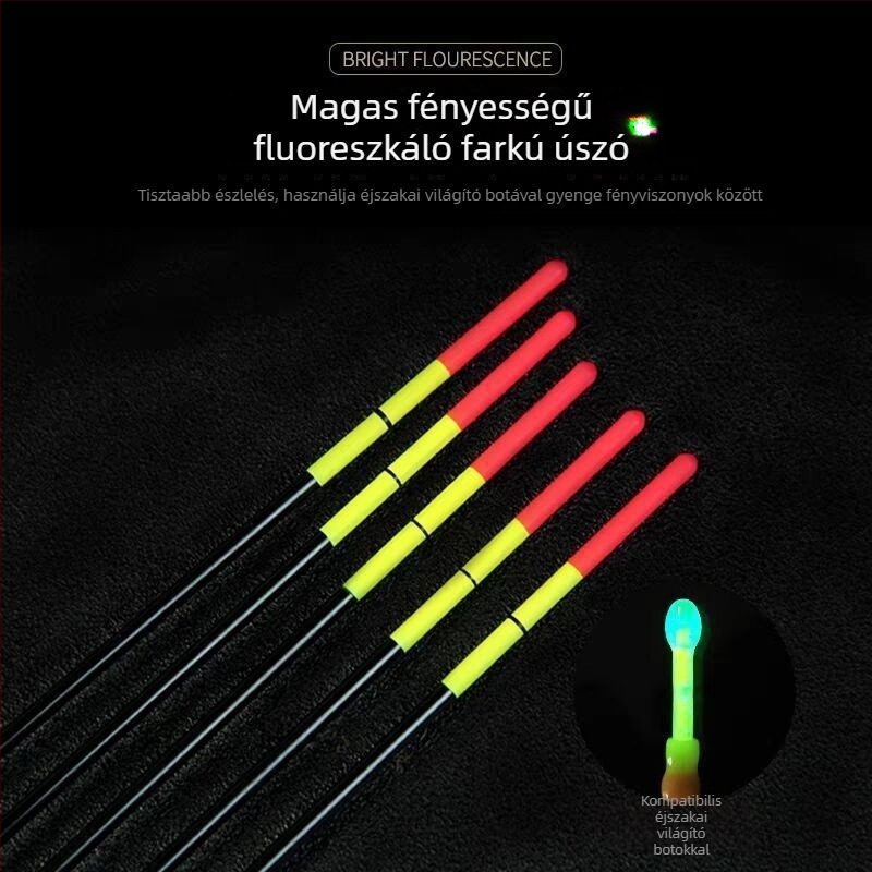 Függőleges sodrású horgász úszó hosszú dobásokhoz, nagy érzékenység, vastag és feltűnő, csúszó úszó