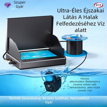 ZCF P300 Horgász alulnézet kamera 4,3 hüvelykes kijelzővel, IP68 vízálló, működési hossz 1500/3000, 200W pixel
