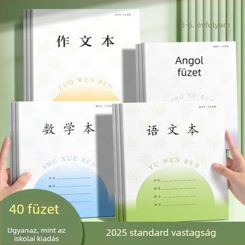Házi feladatok munkafüzet 3–6. osztály: kínai nyelv, fogalmazás, matematika és angol