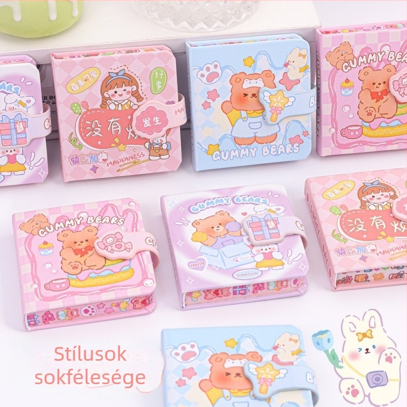 Kézben tartható napló záró szál ragasztott kötésével, papír borító, Dowling papír, 80 gsm, 200–300 oldal