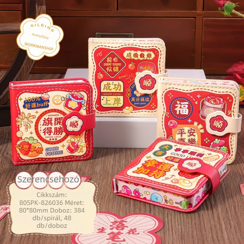 Kézben tartható napló záró szál ragasztott kötésével, papír borító, Dowling papír, 80 gsm, 200–300 oldal