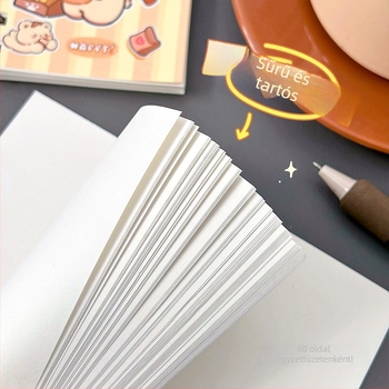 Capybara sorozat jegyzetfüzet – spirálkötés, belső dupla bevonatú papír, 70 g/m² belső papír