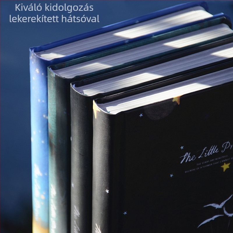 Little Prince színező illusztrációkkal napló, karikatúra stílusú, cérnás kötés, Dowling papír, 1–50 oldal