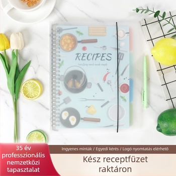 PP borítós füzet, lazán kötött lapok, offset papír 120 g, 100–200 oldal, 80 lap