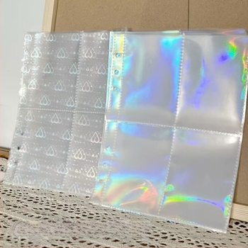 Kártya- és képeslap-tároló album két rekesz belső oldalakkal, PP belső oldalak, 10 lap, 6 lyuk