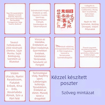 Műanyag üreges fejléctext forma és vonalzó - általános iskolai kézzel írt újság sablon - félkész készlet