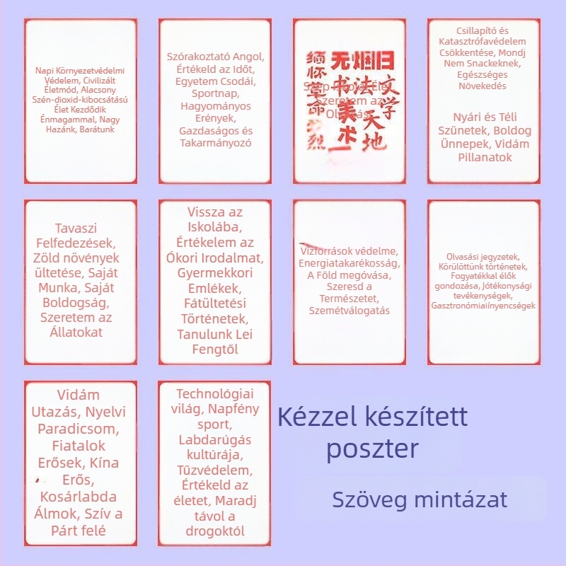 Műanyag üreges fejléctext forma és vonalzó - általános iskolai kézzel írt újság sablon - félkész készlet