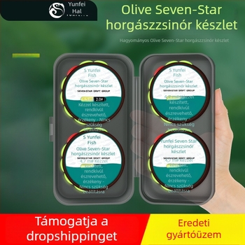 Seven-Star úszó és főzsinóros készlet patakhoz – kész főzsinórral, nem állítható úszó, teljes készlet